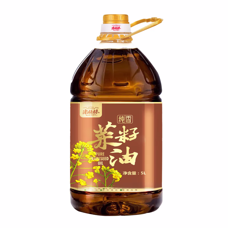 米妹妹 纯香菜籽油 非转基因 一级 5L (单位:桶)（平台编码：569665）