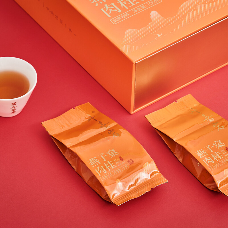 叶嘉岩武夷岩茶燕子窠肉桂口粮招待溪谷留香乌龙茶茶叶礼盒装送礼100g