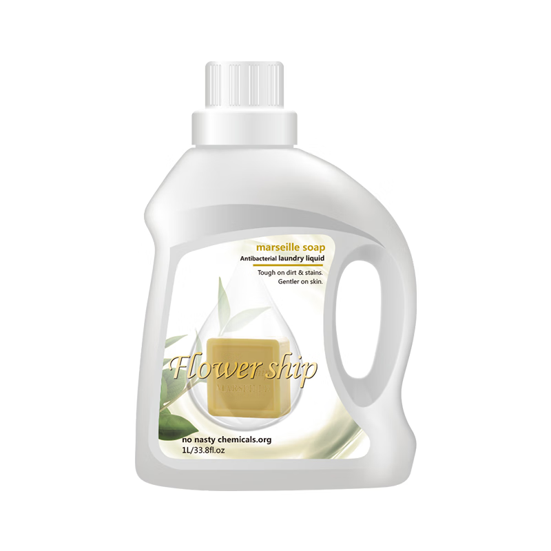 花卉诗（Flower ship）抑菌除螨洗衣液1kg原装进口 深层洁净 去渍去异味 柔顺护色易漂洗