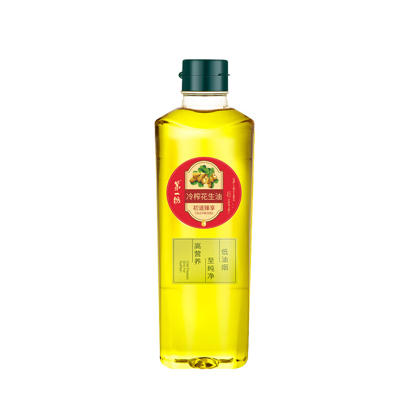 第一坊 初道臻享冷榨花生油1765ml套装（1.25L+455ml+60ml)