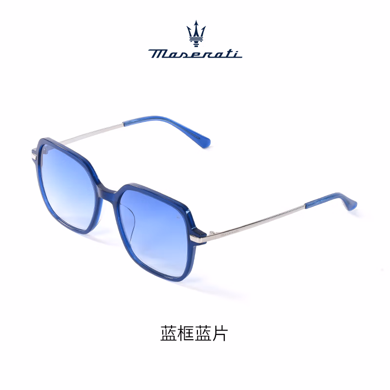 玛莎拉蒂Maserati太阳眼镜MSOG-22065 蓝框蓝片