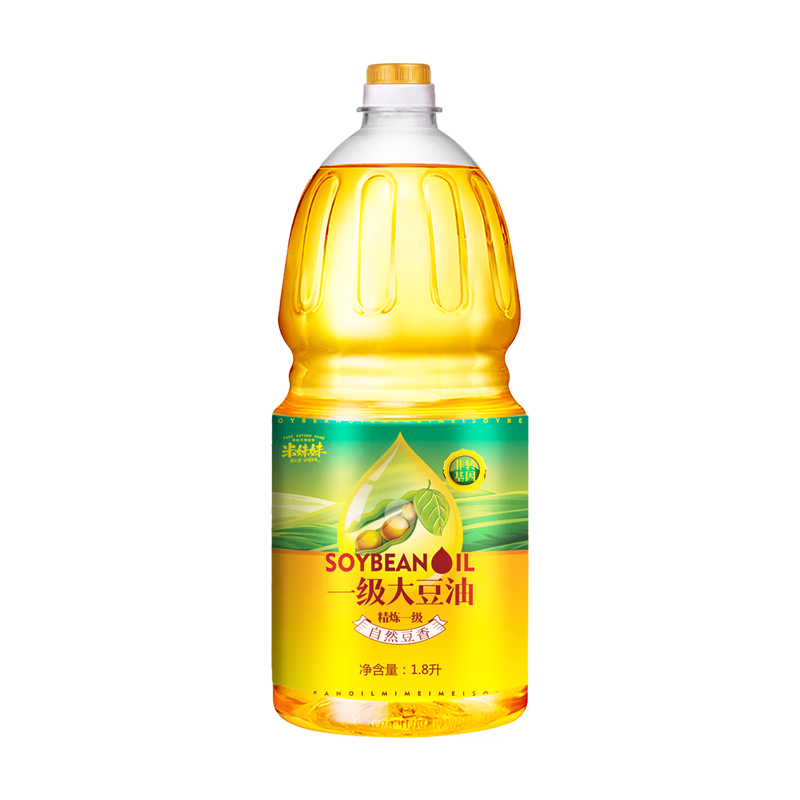 米妹妹（MIMEIMEI） 大豆油食用油 非转基因 一级 1.8L (单位:桶)（平台编码：576912）