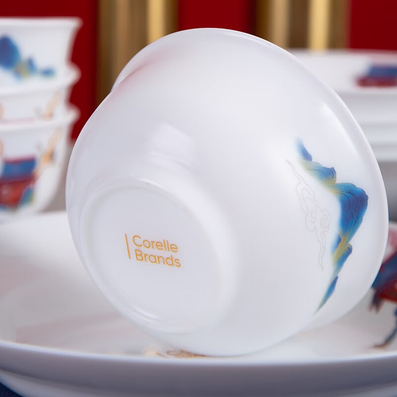 康宁餐具 冰萃玲珑 盛世鸣和餐具 冰萃玲珑盛世鸣和餐具8件套 8头