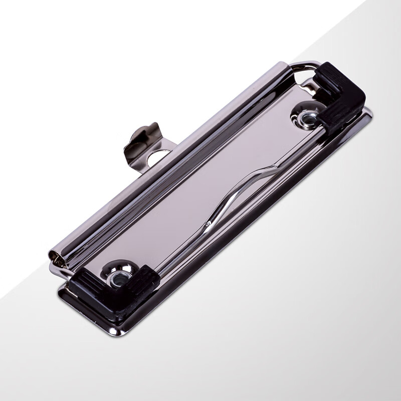 得力(deli)A4书写板夹文件夹 金属强力夹塑料文件夹菜单夹 多功能写字垫板 办公用品9248白色