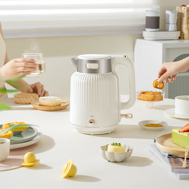 康巴赫保温电热水壶 浅杏色 1.8L