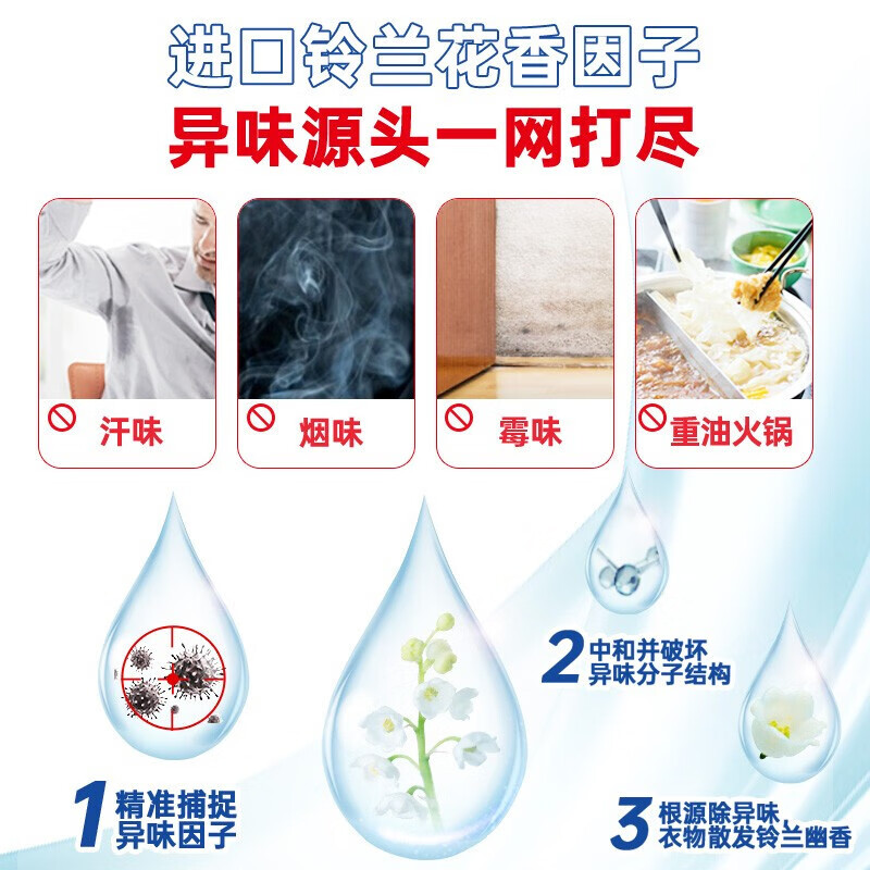 立白除菌去渍洗衣液四件套袋装1330g