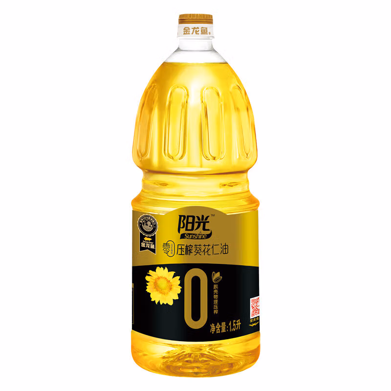 金龙鱼阳光零反式脂肪压榨葵花仁油（非转压榨）1.5L