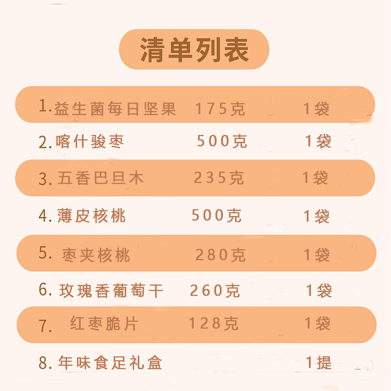 疆果果新疆坚果礼盒 高端企业团购公司福利零食大礼包 送长辈礼盒 疆果果年味食足大礼包D款2078g