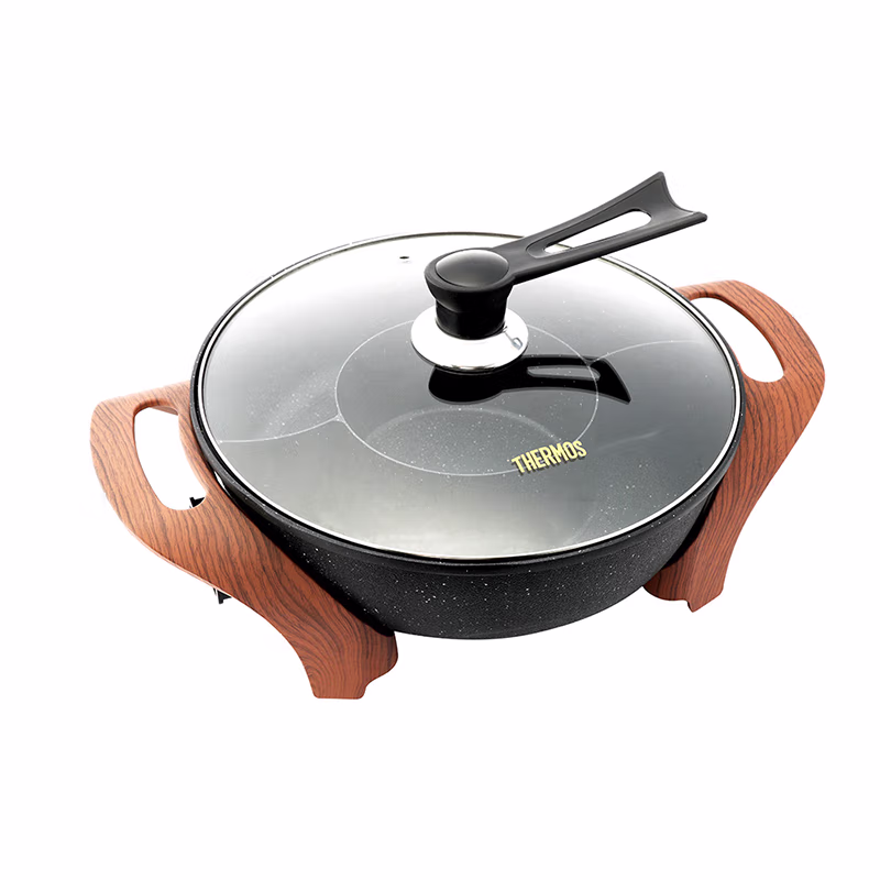 膳魔师电火锅1600w4L电火锅鸳鸯锅家用火锅不粘锅专用一体锅电煮锅涮肉锅火锅防干烧简单操作家用宿舍EHA-4341A