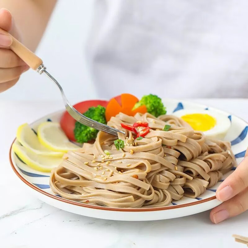 燕之坊荞麦面低脂速食杂粮主食饱腹粗粮营养早餐黑麦荞麦挂面健身 【盒装】黑麦荞麦挂面200g*8