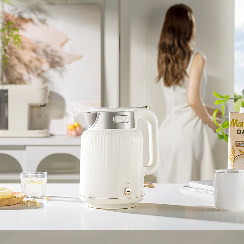 康巴赫保温电热水壶 浅杏色 1.8L