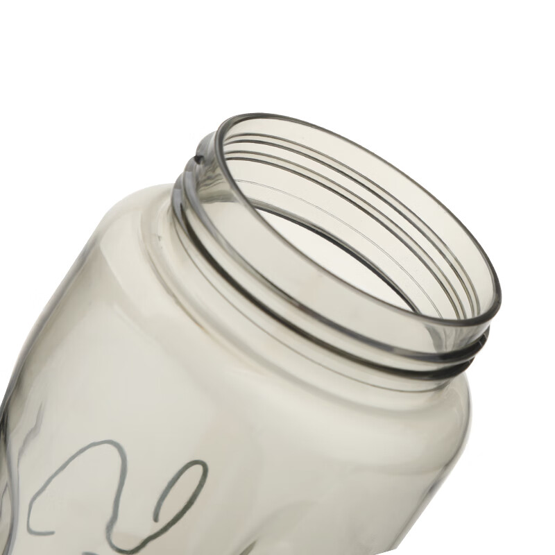 乐扣乐扣（locknlock）塑料杯大容量儿童可爱吸管杯运动水杯子男女学生运动水杯高颜值 HLC682GRYFU 800ml 1个