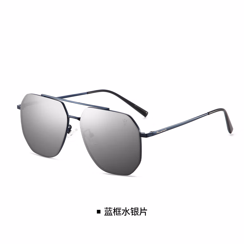 玛莎拉蒂Maserati太阳眼镜MSOG-8181蓝框水银片