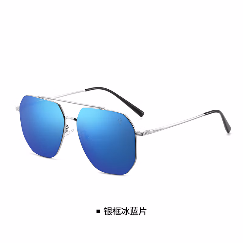 玛莎拉蒂Maserati太阳眼镜MSOG-8181 银框冰蓝片