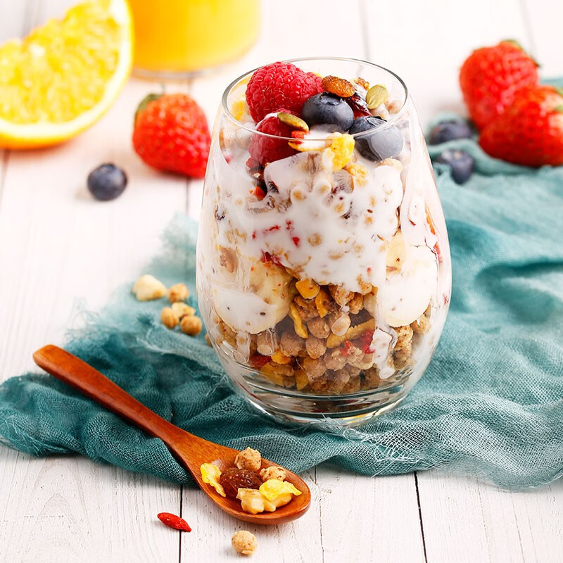 臻味天天麦香系列 混合水果坚果燕麦片 即食早餐麦片 牛奶搭档 1260g天天麦香