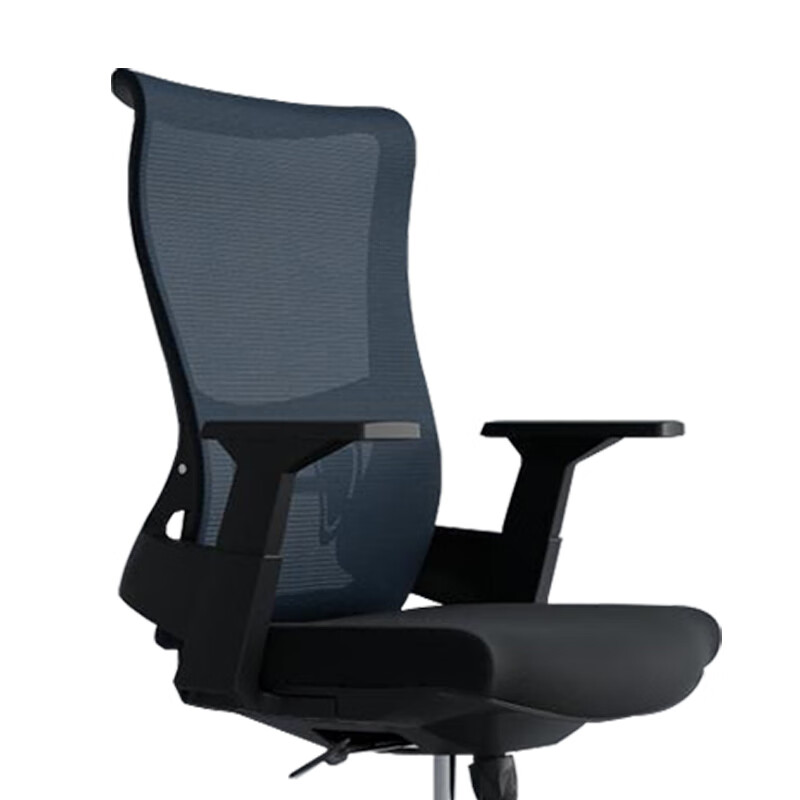 臻远ZY-6615办公椅弓形椅电脑椅职员椅会议椅子家用网面椅靠背椅 黑胶