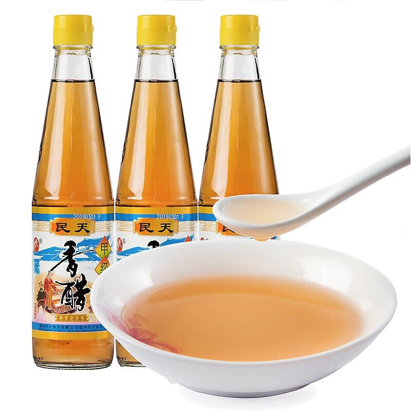 民天福州香醋甲级香醋食用香醋纯粮酿造米醋调味品415ml *2瓶