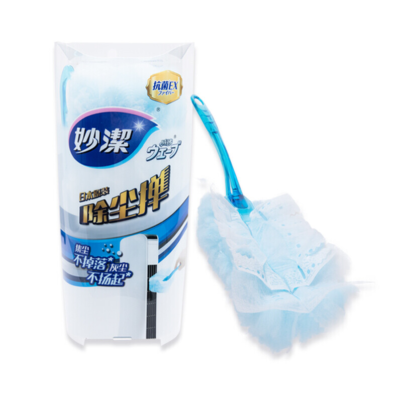 妙洁 缝隙达人短款除尘掸组合 共9片替换头 静电除灰尘掸子 日本进口