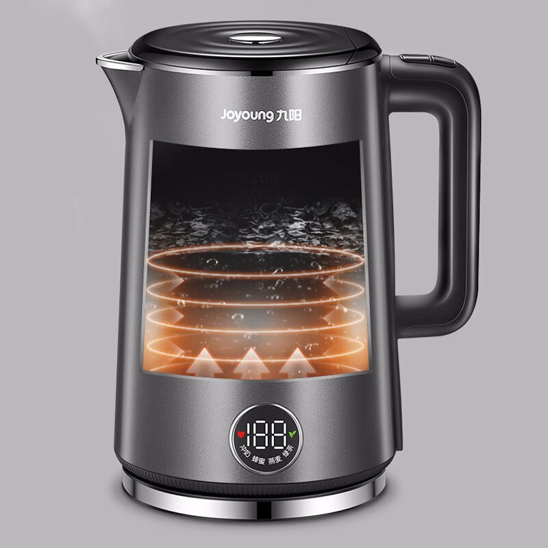 九阳（Joyoung）电水壶家用1.5升L低音烧水壶双钢杯体无缝内胆Strix品牌温控器电热水壶开水煲 【1.5L 低音烧水 无缝内胆】K15-E1