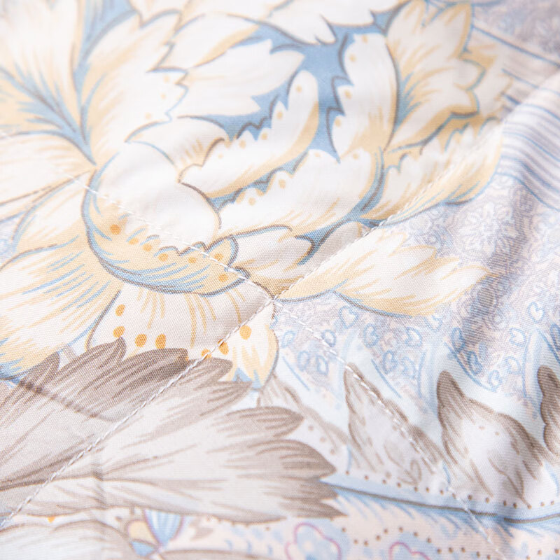 富安娜家纺羽绒被冬被 95%白鹅绒被子四季被芯 冬季保暖单人盖被 缪斯 1.2米床（152*210cm）