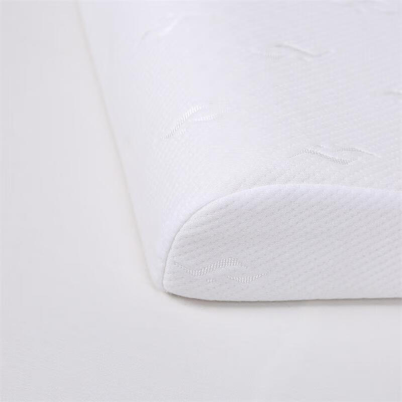 富安娜家纺乳胶枕头 泰国进口天然乳胶枕芯成人 护颈乳胶枕 60*40cm（10-8cm）外套不可拆