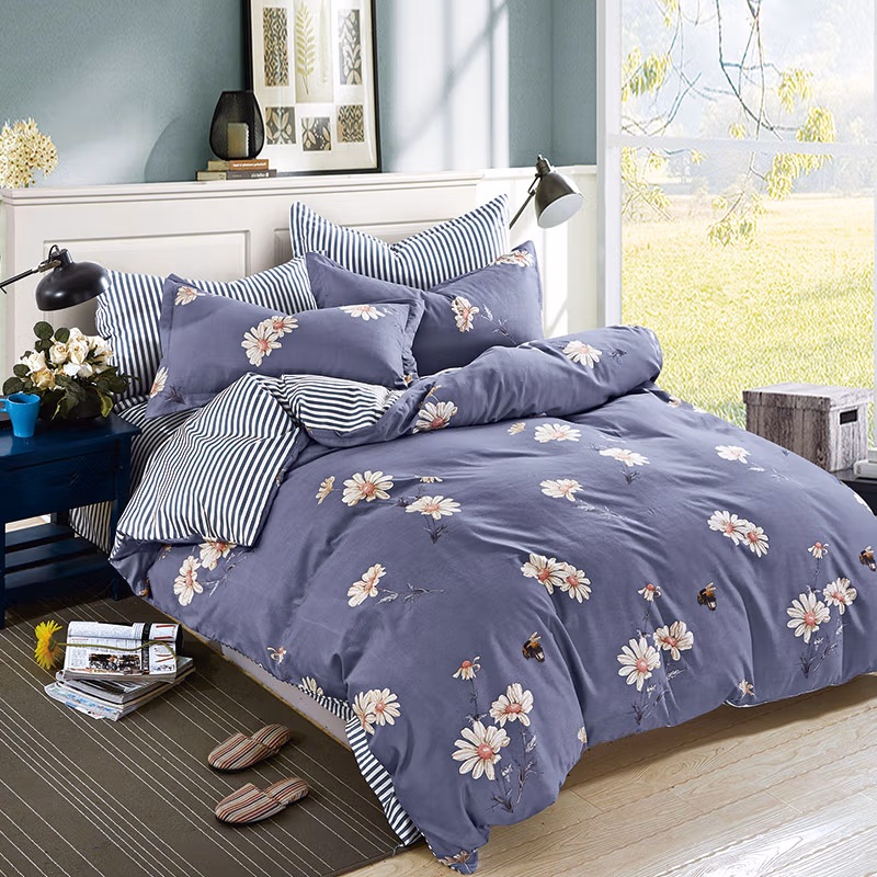 天琴（TISEN） 采花蜜四件套 TQ-T112 床单 230x250cm 被套 200x230cm 枕套 48x74cmx2 (单位:套)(平台编码:564327)