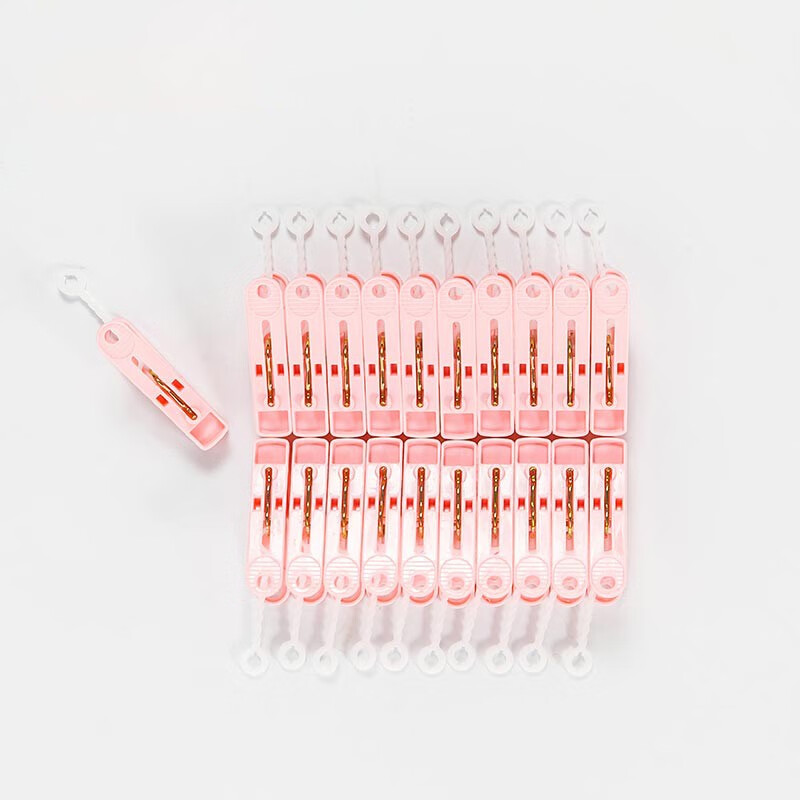 茶花晾袜子衣架多夹子圆盘家用内衣宝宝晒衣挂晾衣夹 （圆形）湖水绿