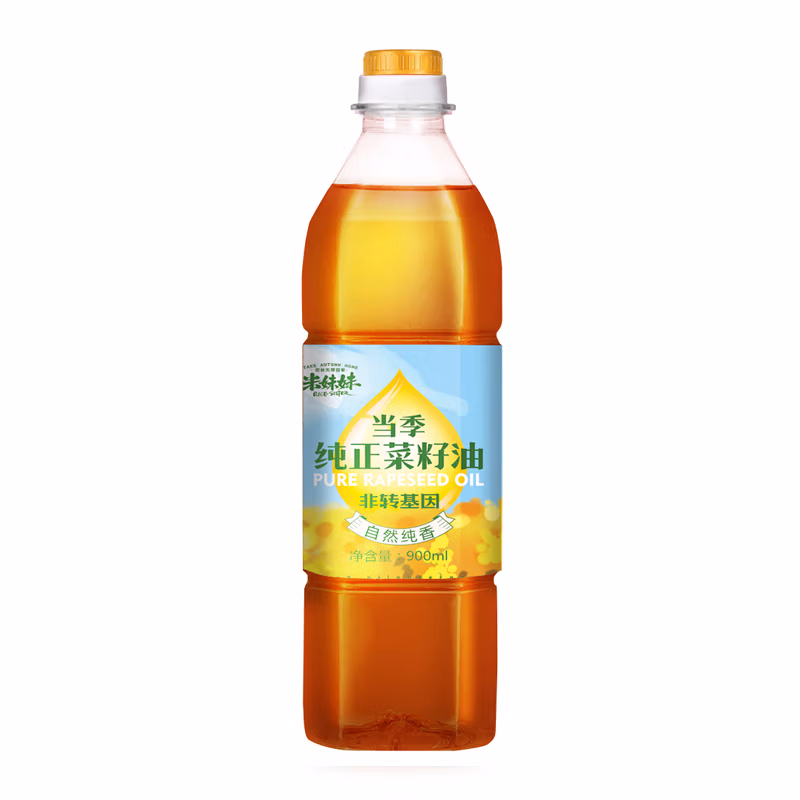 米妹妹（MIMEIMEI） 纯正菜籽油 一级 非转基因 900ml (单位:瓶)（平台编码：575722）