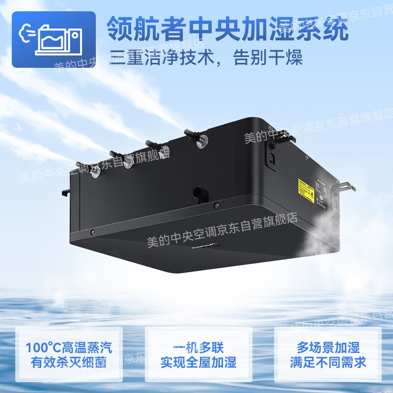 美的（Midea）中央空调小多联机领航者二代6匹一拖四一级能效风管机嵌入式空调MDVH-V140W/N1-E01LH(E1)Ⅱ