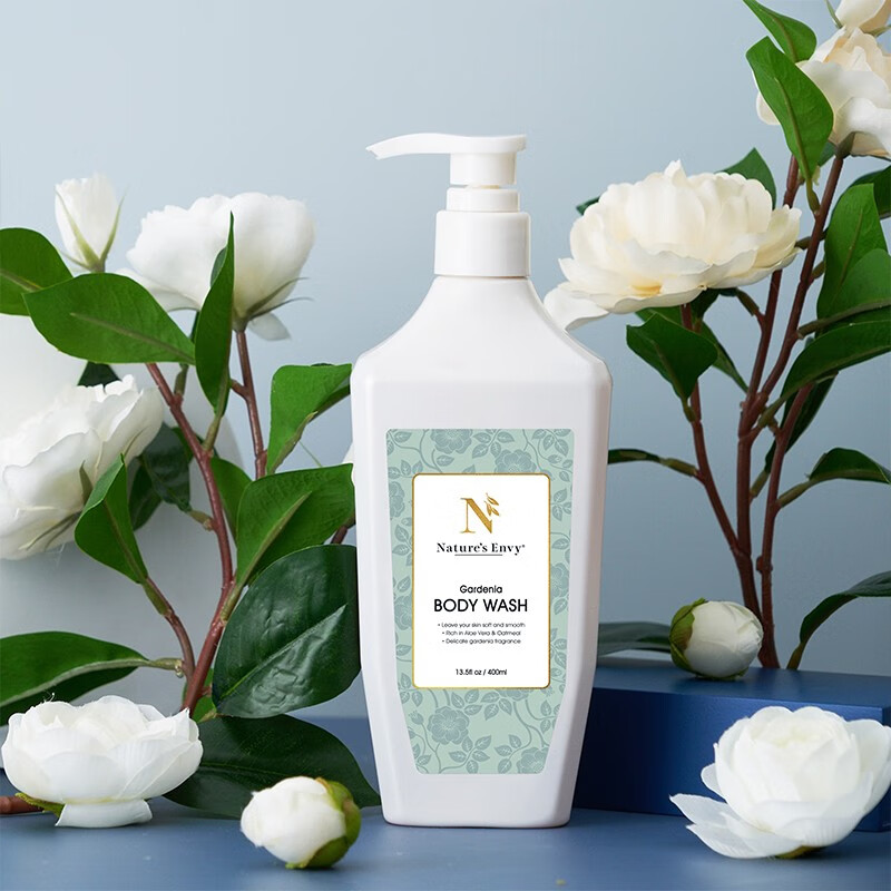 天然之扉 栀子花香氛沐浴露 美国进口 植物萃取保湿滋润洁净肌肤沐浴乳 常规装 400ml