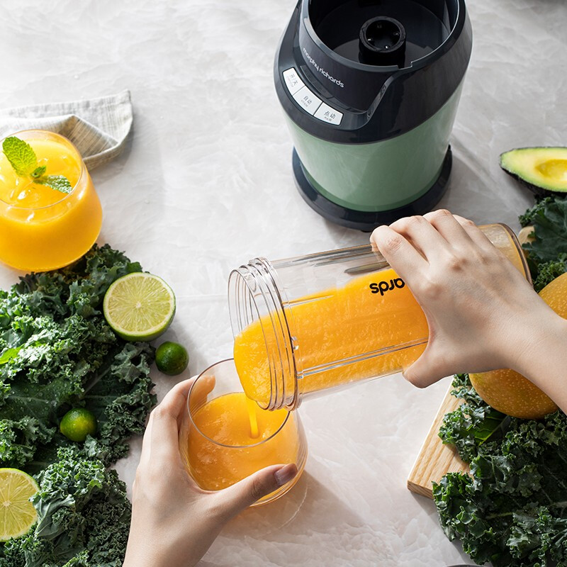 摩飞电器（Morphyrichards） 破壁机家用多功能料理机研磨辅食机榨汁机MR9501 清新绿