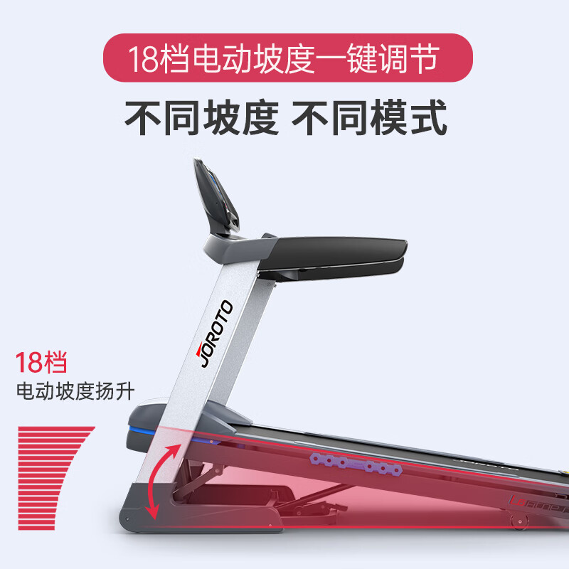 捷瑞特（JOROTO）美国品牌跑步机 家用商用智能减震折叠健身房运动健身器材L6