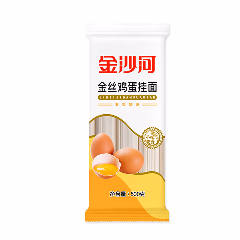 金沙河金丝鸡蛋挂面500g*2袋装