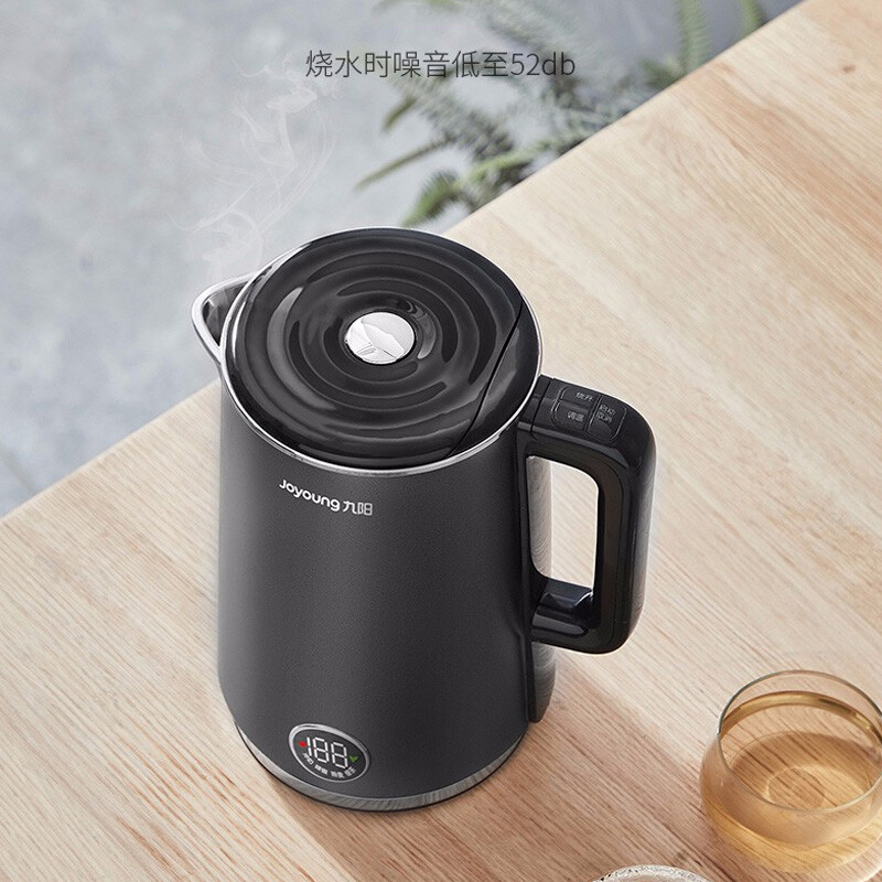 九阳（Joyoung）电水壶家用1.5升L低音烧水壶双钢杯体无缝内胆Strix品牌温控器电热水壶开水煲 【1.5L 低音烧水 无缝内胆】K15-E1