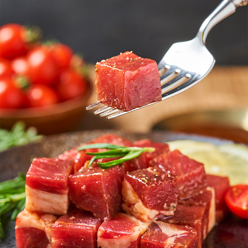 聚春园官方黑椒牛肉粒盒装中式牛肉半成品预制菜酒店餐厅家庭方便菜肴 黑椒牛肉粒350g