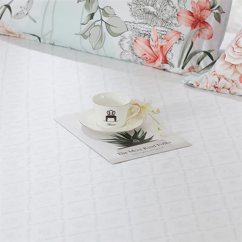 富安娜家纺床笠单件四季天丝凉感夏天单人床单床垫保护罩120*200cm