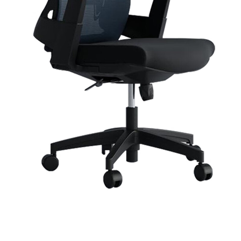 臻远ZY-6615办公椅弓形椅电脑椅职员椅会议椅子家用网面椅靠背椅 黑胶