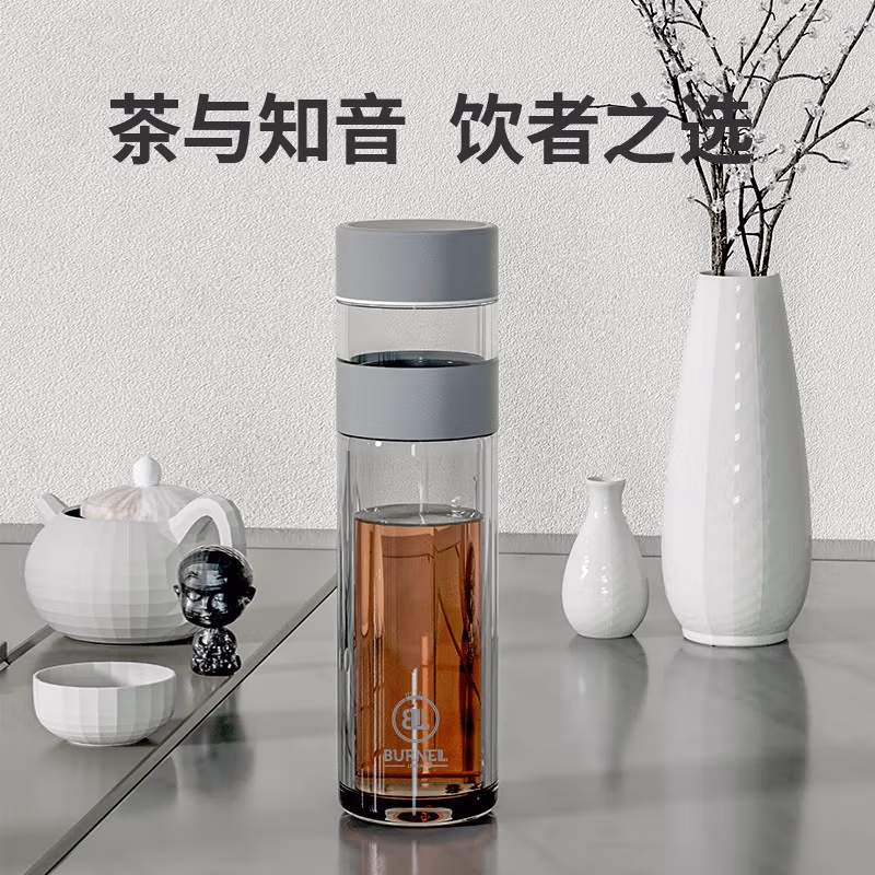 巴米乐（BURNELL） 玻璃泡茶师 温显杯盖 BNL-BL112-380 380ml 30个/箱 (单位:个)(平台编码:565415)
