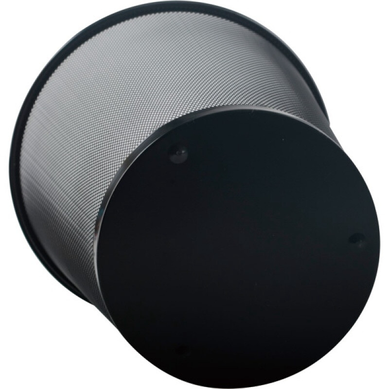 史泰博 金属网状垃圾桶 塑料垃圾桶 圆形方形纸篓垃圾桶家用办公 黑色 金属 圆形中号 25*27.5cm