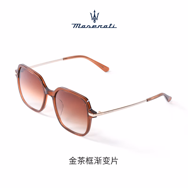 玛莎拉蒂Maserati太阳眼镜MSOG-22065 金茶框渐变片