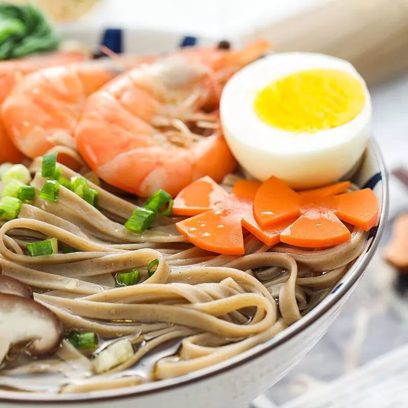 燕之坊荞麦面低脂速食杂粮主食饱腹粗粮营养早餐黑麦荞麦挂面健身 【盒装】黑麦荞麦挂面200g*8