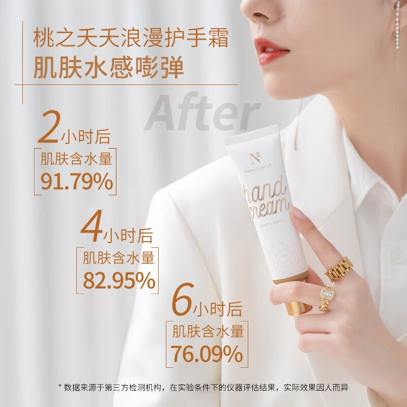 天然之扉 香氛护手霜60ml 美国进口 植物萃取滋润保湿补水嫩肤修护手膜 桃之夭夭浪漫护手霜60ml