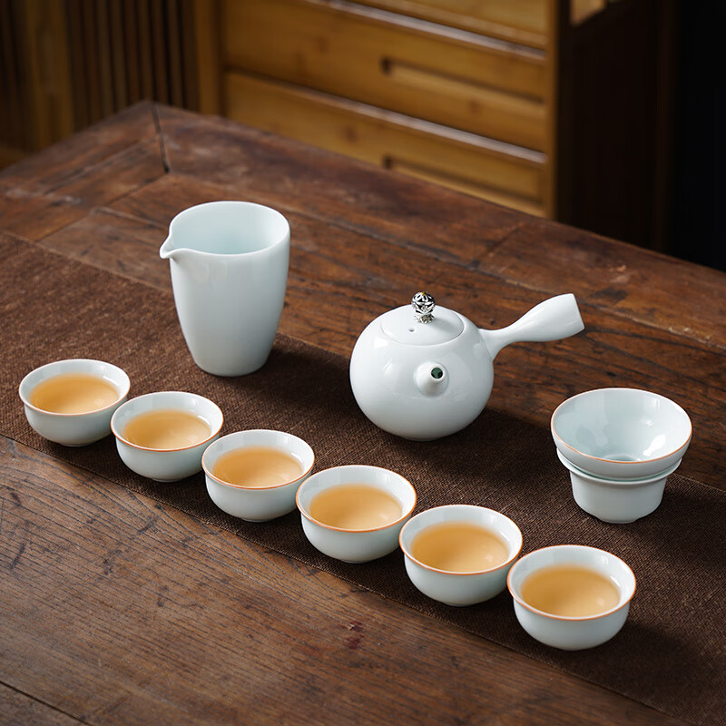 五拾缘青瓷侧把壶十头套组WSY-23C01