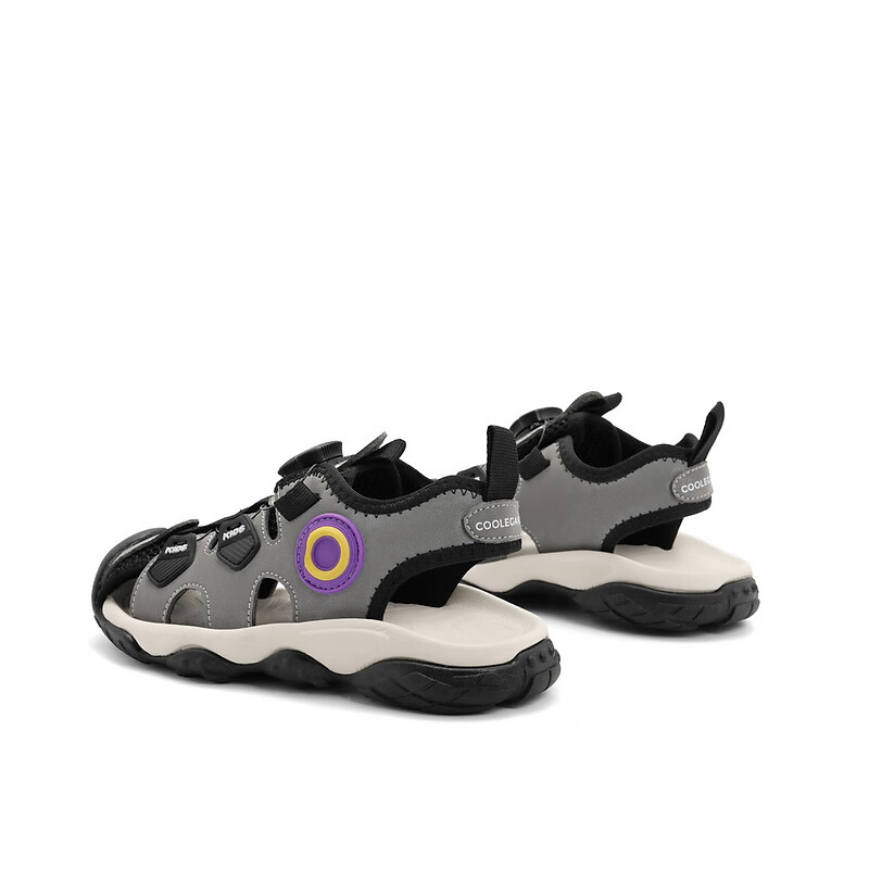 百丽透气凉鞋童鞋2023夏季新商场同款帅气凉鞋03110B73 黑色 29