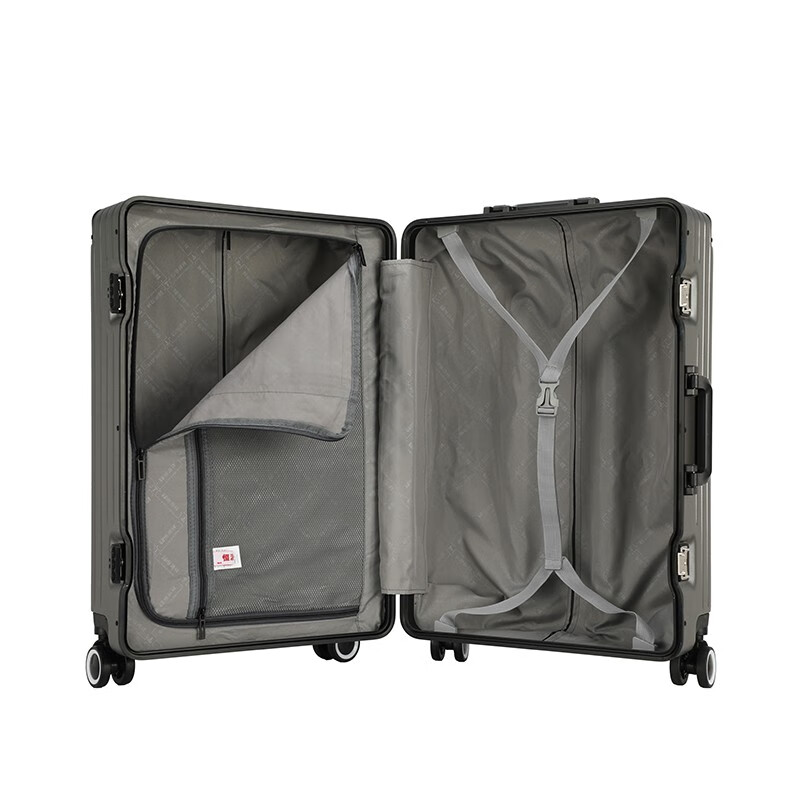 恒源祥（HYX）铝框拉杆箱行李箱PC箱 HYX8046-20灰色