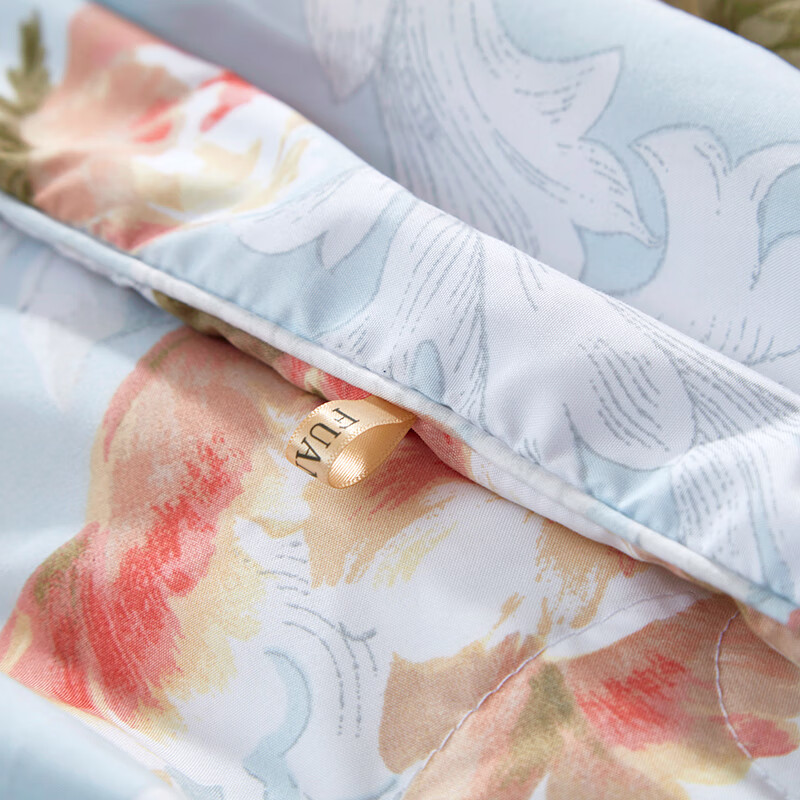 富安娜家纺蚕丝被子空调被芯夏薄被印花蚕丝夏被\飞仙流萤\203*229cm