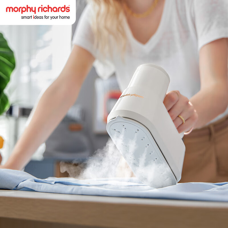 摩飞电器（Morphyrichards）挂烫机 手持挂烫机家用电熨斗 蒸汽熨烫机熨衣机旅游出差便携式MR2032白