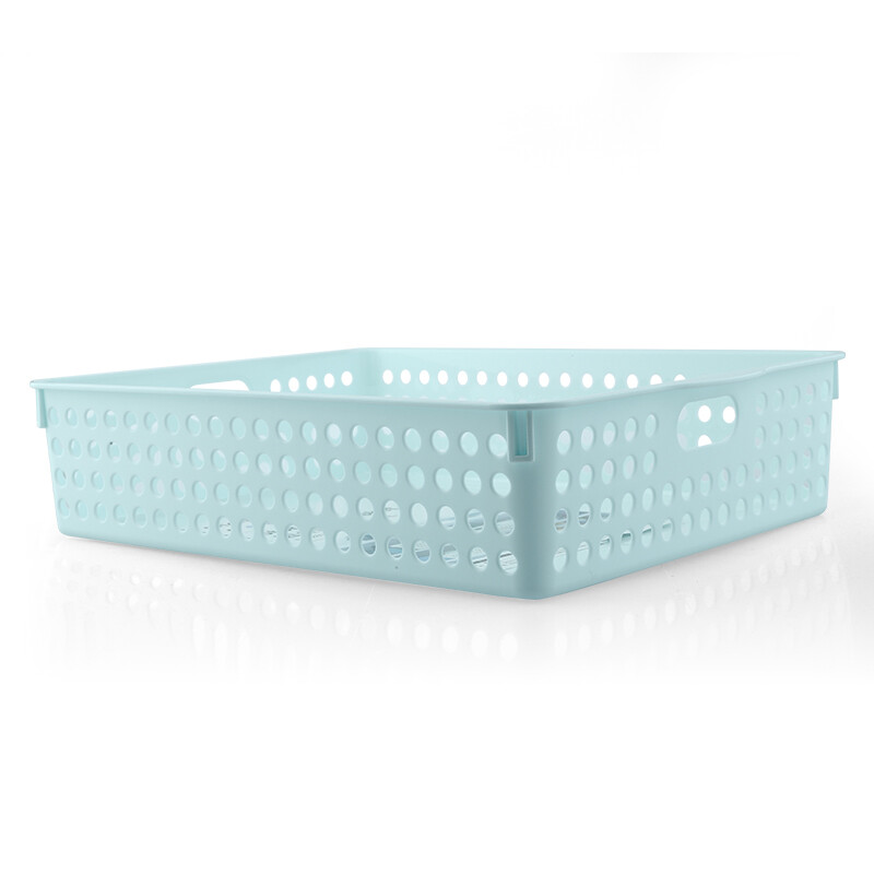 茶花（CHAHUA）茶花加大号零食收纳筐桌面收纳整理盒玩具盒A4纸盒文具框 【2895】白色4个装35.5*26*8cm