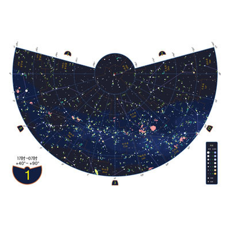 彩色全天星图