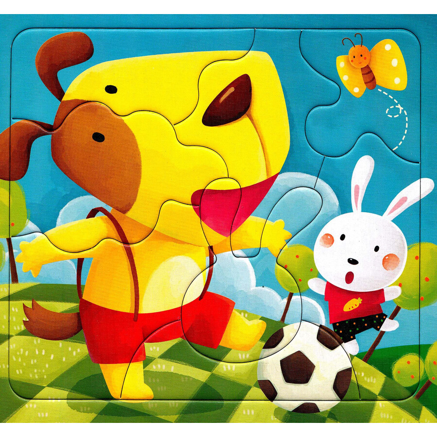 邦臣小红花:动手动脑玩拼图4(2-3岁)(8块)